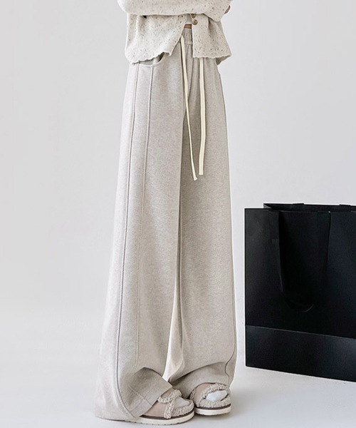 Miniministore(ミニミニストア)の「ヘリンボーン柄ワイドパンツレディース美脚(デニムパンツ・レディース・ブラウン系3/ベージュ系2/グレー系1/ブラウン系4/ベージュ系1/ブラウン系1/グレー系2/グレー系4/ブラウン系2/グレー系3・FREE)」の9枚目の写真