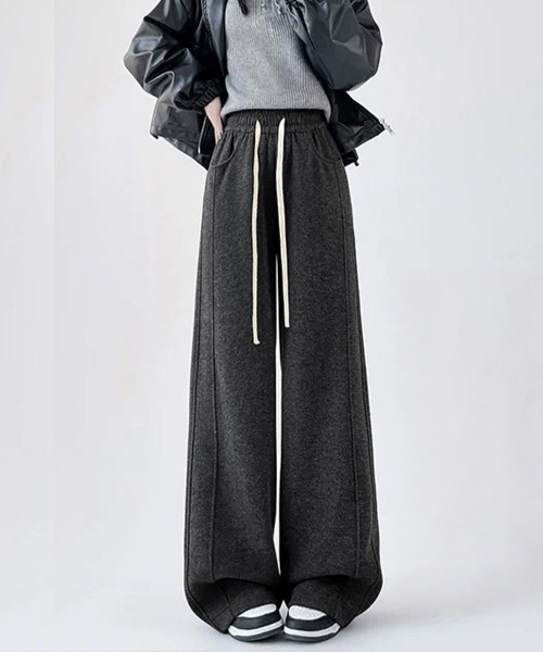 Miniministore(ミニミニストア)の「ヘリンボーン柄ワイドパンツレディース美脚(デニムパンツ・レディース・ブラウン系3/ベージュ系2/グレー系1/ブラウン系4/ベージュ系1/ブラウン系1/グレー系2/グレー系4/ブラウン系2/グレー系3・FREE)」の17枚目の写真
