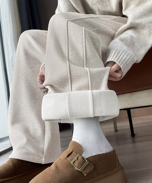 Miniministore(ミニミニストア)の「ヘリンボーン柄ワイドパンツレディース美脚(デニムパンツ・レディース・ブラウン系3/ベージュ系2/グレー系1/ブラウン系4/ベージュ系1/ブラウン系1/グレー系2/グレー系4/ブラウン系2/グレー系3・FREE)」の22枚目の写真