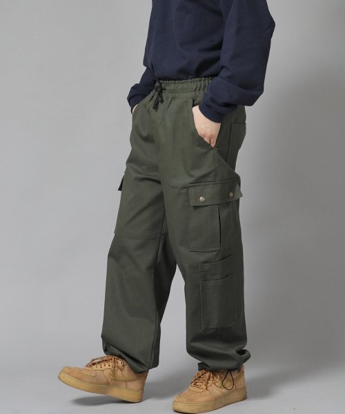SAINTCREW(セントクルー)の「ダブルカーゴストリングジョガーパンツ DCJ-338 カーキ(スウェットパンツ・メンズ・その他・MEDIUM/LARGE/X-LARGE)」の12枚目の写真