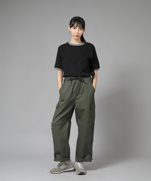 SAINTCREW(セントクルー)の「ダブルカーゴストリングジョガーパンツ DCJ-338 カーキ(スウェットパンツ・メンズ・その他・MEDIUM/LARGE/X-LARGE)」の7枚目の写真
