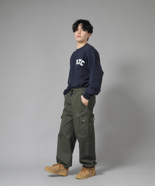 SAINTCREW(セントクルー)の「ダブルカーゴストリングジョガーパンツ DCJ-338 カーキ(スウェットパンツ・メンズ・その他・MEDIUM/LARGE/X-LARGE)」の11枚目の写真