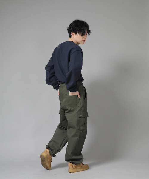 SAINTCREW(セントクルー)の「ダブルカーゴストリングジョガーパンツ DCJ-338 カーキ(スウェットパンツ・メンズ・その他・MEDIUM/LARGE/X-LARGE)」の2枚目の写真