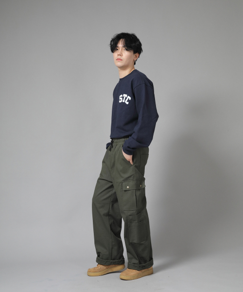 SAINTCREW(セントクルー)の「ダブルカーゴストリングジョガーパンツ DCJ-338 カーキ(スウェットパンツ・メンズ・その他・MEDIUM/LARGE/X-LARGE)」の4枚目の写真