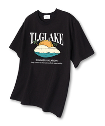 サンビーチ オーバーサイズ 半袖Tシャツ ブラック