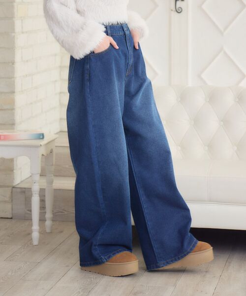 ems excite（エムズエキサイト）の「ヴィンテージデニムPT（デニムパンツ・レディース・ブラック/ブルー・FREE）」の18枚目の写真