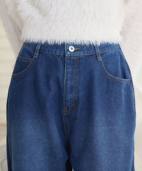 ems excite（エムズエキサイト）の「ヴィンテージデニムPT（デニムパンツ・レディース・ブラック/ブルー・FREE）」の21枚目の写真