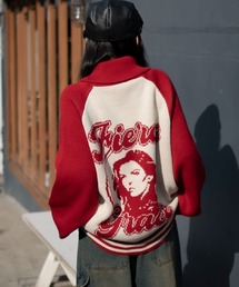 WEGO（ウィゴー）の「WEGO/【25年秋冬新作】グラフィックZIPニットブルゾン（ブルゾン）」