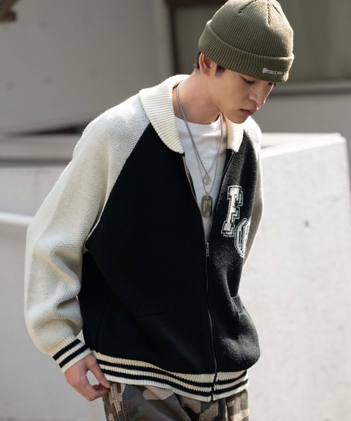 coogi ニットブルゾン NEW] Coogi Australia | Sweater | Longreef | Deep Blue Multi