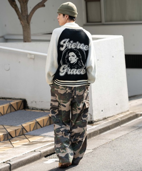 WEGO(ウィゴー)の「WEGO/グラフィックZIPニットブルゾン(ブルゾン・メンズ・ブラック系その他/レッド系その他・MEDIUM/LARGE)」の16枚目の写真