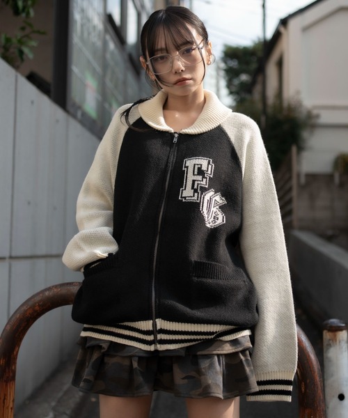 WEGO(ウィゴー)の「WEGO/グラフィックZIPニットブルゾン(ブルゾン・メンズ・ブラック系その他/レッド系その他・MEDIUM/LARGE)」の19枚目の写真