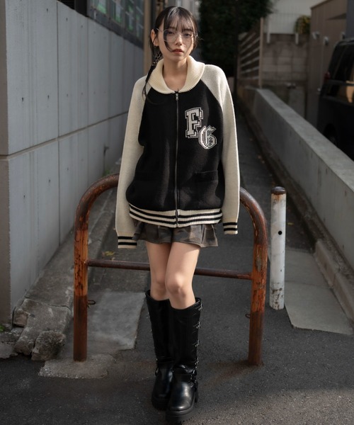 WEGO(ウィゴー)の「WEGO/グラフィックZIPニットブルゾン(ブルゾン・メンズ・ブラック系その他/レッド系その他・MEDIUM/LARGE)」の22枚目の写真