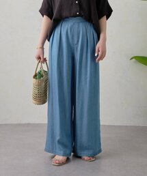 Jena espace merveilleux | 【やわらぐシルエット/きれい見え】テンセルタックワイドパンツ(その他パンツ)