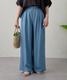 Jena espace merveilleux | 【腰回りスッキリ】テンセルタックワイドパンツ(その他パンツ)