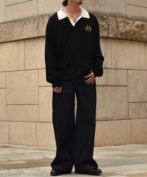 Noen(ノエン)の「ラガーニットポロ(ニット/セーター・メンズ・マルチ/ブラック・LARGE/MEDIUM)」の21枚目の写真
