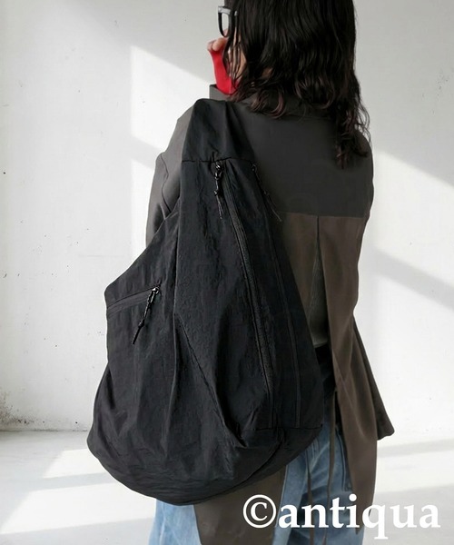 antiqua（アンティカ）の「ホーボーバッグ（トートバッグ・レディース・ブラック/アイボリー・FREE）」の17枚目の写真