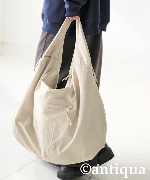 antiqua（アンティカ）の「ホーボーバッグ（トートバッグ・レディース・ブラック/アイボリー・FREE）」の11枚目の写真