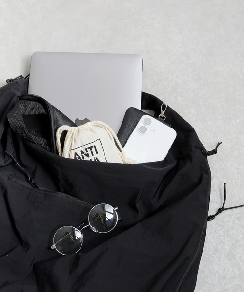 antiqua（アンティカ）の「ホーボーバッグ（トートバッグ・レディース・ブラック/アイボリー・FREE）」の3枚目の写真