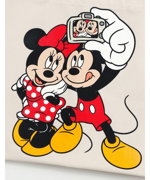 Little sunny bite(リトルサニーバイト)の「【8】【it】【little sunny bite Disney collection】micky & minnie selfie tote bag(トートバッグ・レディース・ピンク/ホワイト/ライトブルー・FREE)」の7枚目の写真