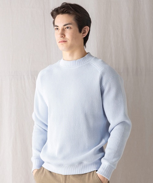 Jackman（ジャックマン）の「Waffle Midneck（ニット/セーター・メンズ・アイボリー/ブラック/クリアブルー/グレー系その他/ネイビー/ダークグレー/ブルー系その他/モカ・MEDIUM/LARGE/X-LARGE/SMALL）」の15枚目の写真