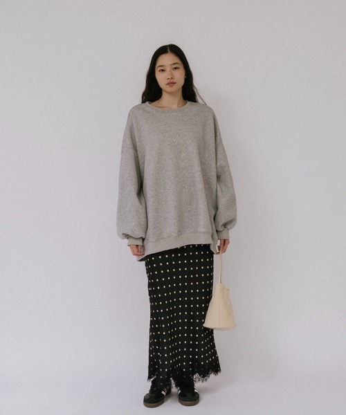 duei（デュイ）の「サテン裾レースドットスカート（スカート・レディース・ブラック/ホワイト・FREE）」の13枚目の写真