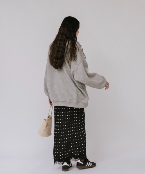 duei（デュイ）の「サテン裾レースドットスカート（スカート・レディース・ブラック/ホワイト・FREE）」の14枚目の写真