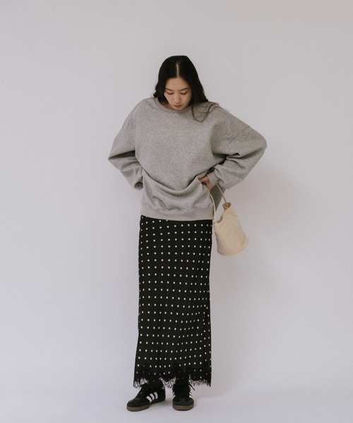 duei（デュイ）の「サテン裾レースドットスカート（スカート・レディース・ブラック/ホワイト・FREE）」の17枚目の写真