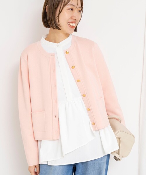 NOLLEY’S(ノーリーズ)の「ウォッシャブルイレギュラーヘムブラウス(シャツ/ブラウス・レディース・ネイビー/ホワイト/サックスブルー・38)」の11枚目の写真