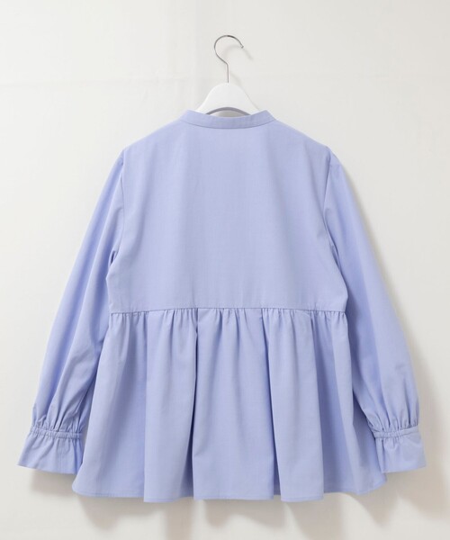 NOLLEY’S(ノーリーズ)の「ウォッシャブルイレギュラーヘムブラウス(シャツ/ブラウス・レディース・ネイビー/ホワイト/サックスブルー・38)」の16枚目の写真