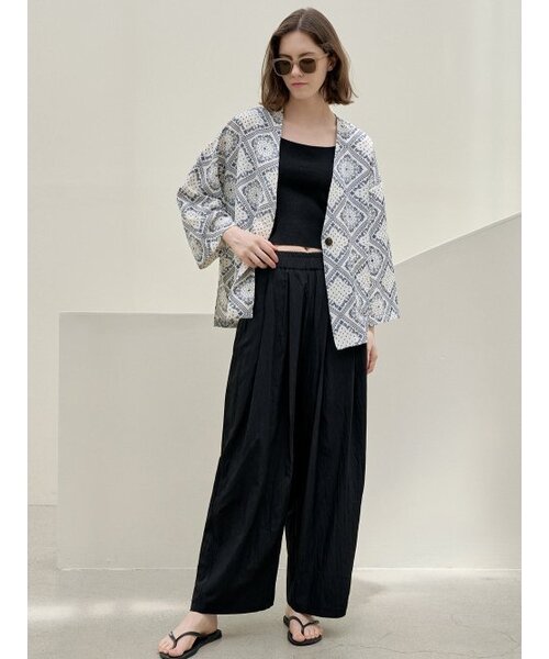 AVANT-G(アバン)の「Paisley Robe Cadigan Jacket - NAVY(その他アウター・レディース・その他・FREE)」の4枚目の写真