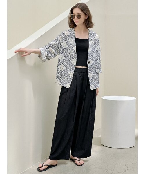 AVANT-G(アバン)の「Paisley Robe Cadigan Jacket - NAVY(その他アウター・レディース・その他・FREE)」の5枚目の写真