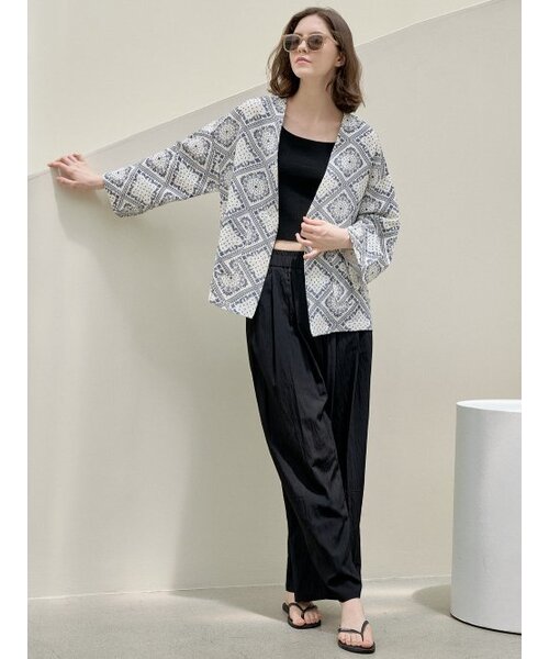 AVANT-G(アバン)の「Paisley Robe Cadigan Jacket - NAVY(その他アウター・レディース・その他・FREE)」の6枚目の写真