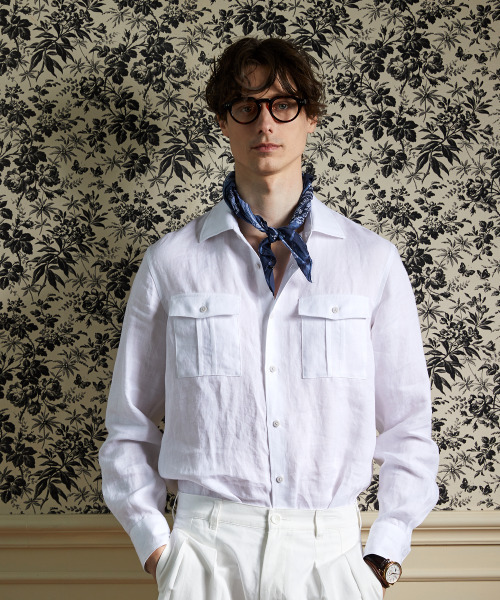 ZNO(ジーアンドオー)の「リネンホワイトアウトポケットシャツ(シャツ/ブラウス・メンズ・その他・LARGE/X-LARGE)」の3枚目の写真