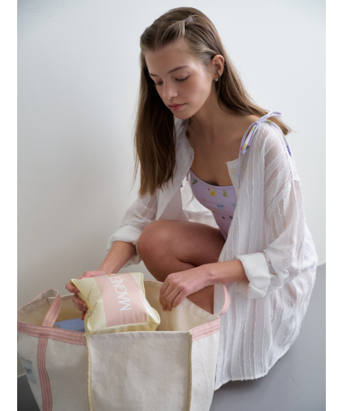 MAGNET ARCHIVE（マグネット アーカイブ）の「Fringe Stripe Shirt (White)（シャツ/ブラウス・レディース・その他・FREE）」の2枚目の写真