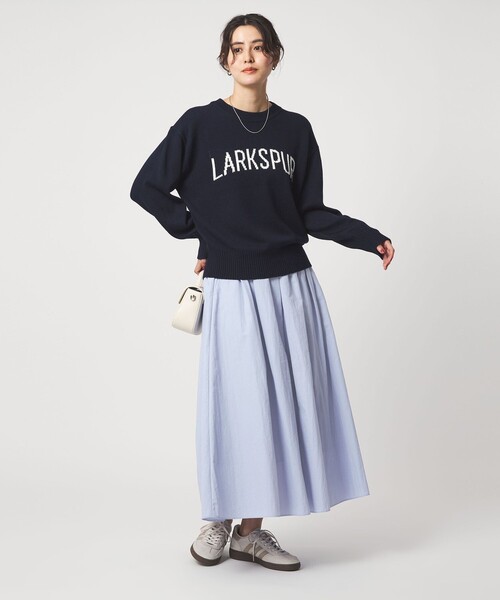 green label relaxing（グリーンレーベルリラクシング）の「タック フレア スカート 2（スカート・レディース・ブラック/ライトブルー/オフホワイト・38/36）」の6枚目の写真