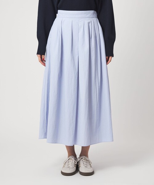 green label relaxing（グリーンレーベルリラクシング）の「タック フレア スカート 2（スカート・レディース・ブラック/ライトブルー/オフホワイト・38/36）」の7枚目の写真