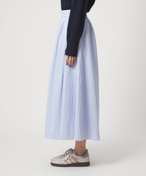 green label relaxing（グリーンレーベルリラクシング）の「タック フレア スカート 2（スカート・レディース・ブラック/ライトブルー/オフホワイト・38/36）」の8枚目の写真