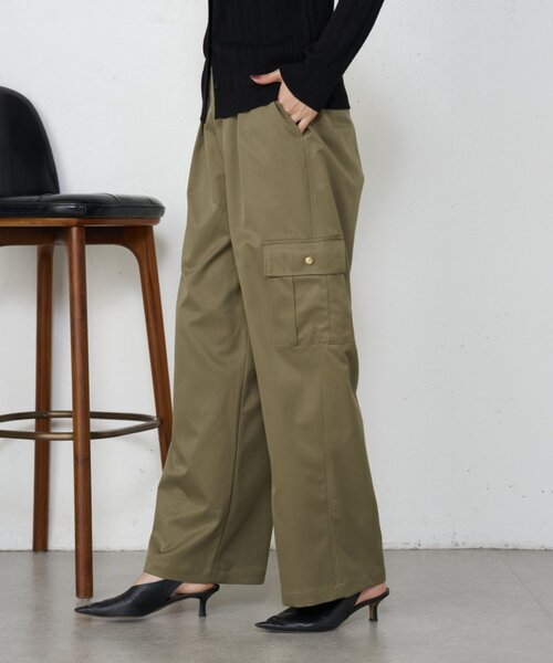 Jena espace merveilleux(ジェナ エスパスメルヴェイユ)の「ワイドカーゴパンツ(その他パンツ・レディース・ライトベージュ/チャコールグレー/カーキ・FREE)」の6枚目の写真