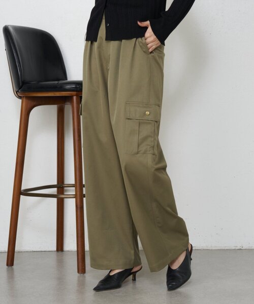 Jena espace merveilleux(ジェナ エスパスメルヴェイユ)の「ワイドカーゴパンツ(その他パンツ・レディース・ライトベージュ/チャコールグレー/カーキ・FREE)」の5枚目の写真