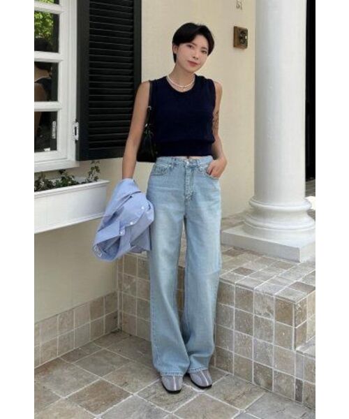 TILL I DIE(ティルアイダイ)の「Slop straight fit denim pants_Blue(デニムパンツ・レディース・その他・M/S)」の5枚目の写真