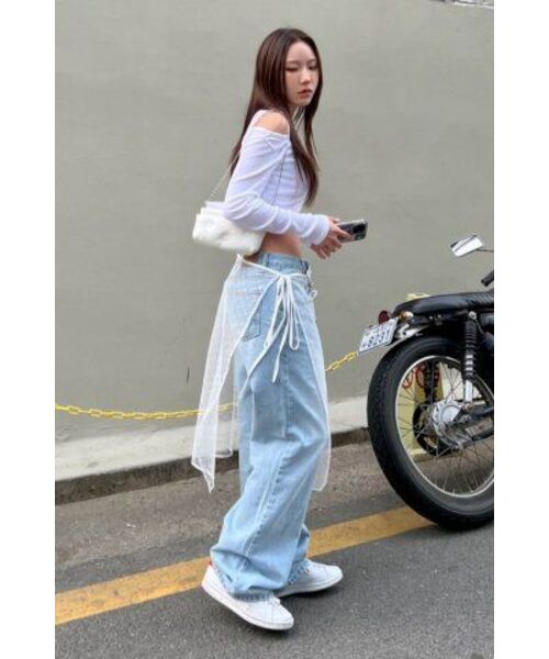 TILL I DIE(ティルアイダイ)の「Slop straight fit denim pants_Blue(デニムパンツ・レディース・その他・M/S)」の6枚目の写真