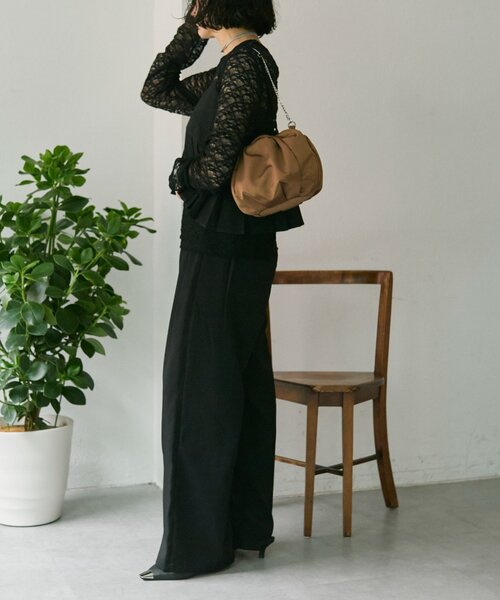 ear PAPILLONNER（イアパピヨネ）の「《uchida企画カラーあり》うめトートバッグS（ボストンバッグ・レディース・ブラック/ブルー/ブラック系その他/ベージュ系その他・FREE）」の10枚目の写真