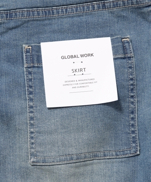 GLOBAL WORK(グローバルワーク)の「デニムスカート/705475(デニムスカート・レディース・ライトブルー/ネイビー・SMALL/LARGE/MEDIUM)」の8枚目の写真