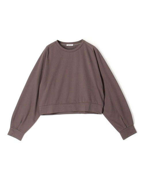 EDITION(エディション)の「コットンモックロディ クルーネックプルオーバー(スウェット・レディース・カーキ/ブラック・FREE)」の1枚目の写真
