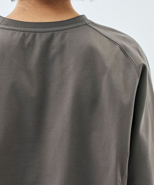 EDITION(エディション)の「コットンモックロディ クルーネックプルオーバー(スウェット・レディース・カーキ/ブラック・FREE)」の8枚目の写真