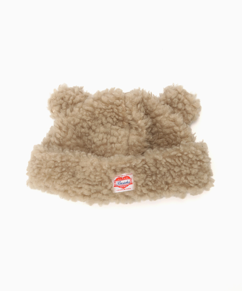 BASICKS（ベイシックス）の「BASICKS / ベイシックス BEAR BEANIE（ニットキャップ/ビーニー・メンズ・ブラウン/ブラック/ベージュ・SMALL）」の3枚目の写真