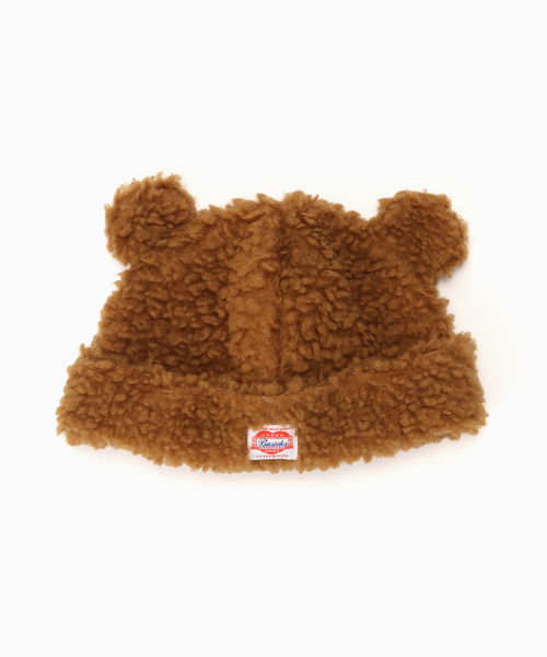BASICKS（ベイシックス）の「BASICKS / ベイシックス BEAR BEANIE（ニットキャップ/ビーニー・メンズ・ブラウン/ブラック/ベージュ・SMALL）」の2枚目の写真