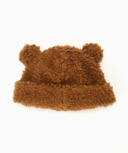 BASICKS（ベイシックス）の「BASICKS / ベイシックス BEAR BEANIE（ニットキャップ/ビーニー・メンズ・ブラウン/ブラック/ベージュ・SMALL）」の4枚目の写真