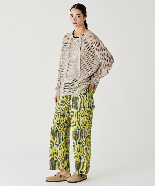 LE GLAZIK（ルグラジック）の「LE GLAZIK | バティック イージーパンツ WOMEN（その他パンツ・レディース・ピンク系その他/グリーン系その他3/グリーン系その他2/グリーン系その他・36）」の5枚目の写真