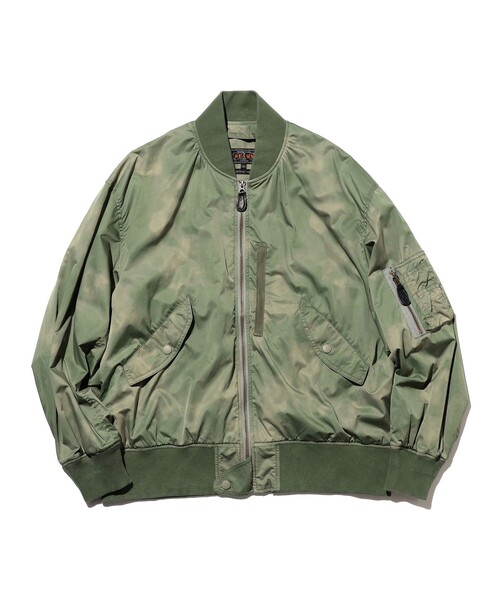 BEAMS PLUS(ビームスプラス)の「MIL Flight Jacket NYCO Twill Pigment Print(ブルゾン・メンズ・ネイビー/グリーン系その他4・MEDIUM/LARGE/SMALL)」の10枚目の写真